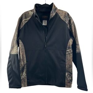 Yukon Gear Mossy Oak Camo Print Fleece Lined Full Zip Jacket Men's Size Medium